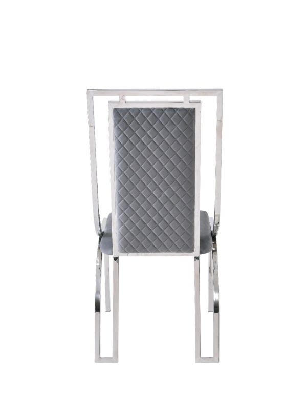 Wind Grey & Silver Dining Chair