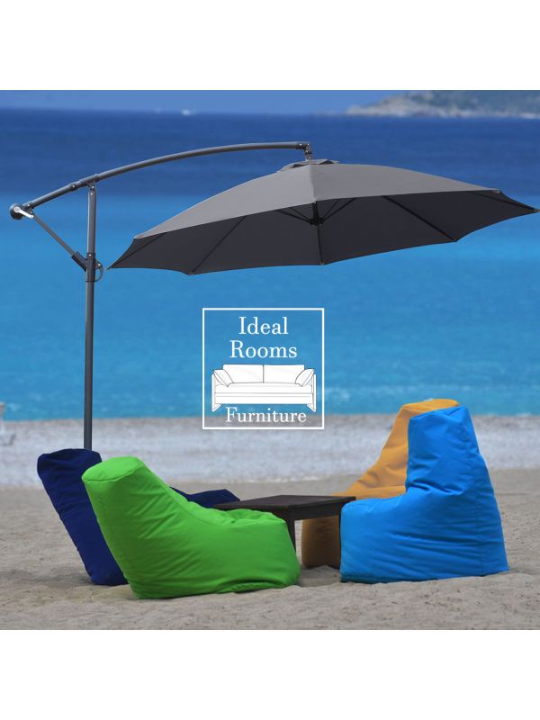 Umbrella Cantilever Parasol with 8 Ribs in Grey