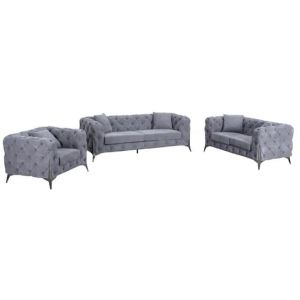 Parris 3 Seater Sofa Grey