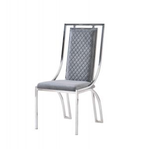 Wind Grey & Silver Dining Chair